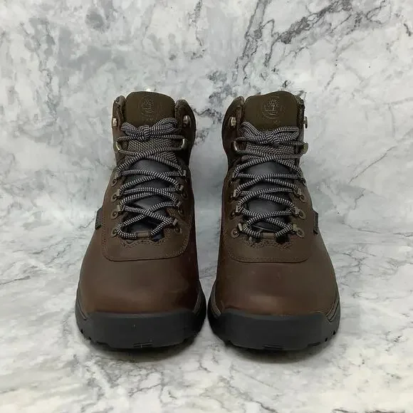Timberland 10M Brown Full Grain White Ledge Waterproof Mid Hiker Boots P1-24 - Picture 3 of 9